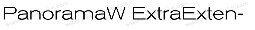PanoramaW ExtraExten字体转换